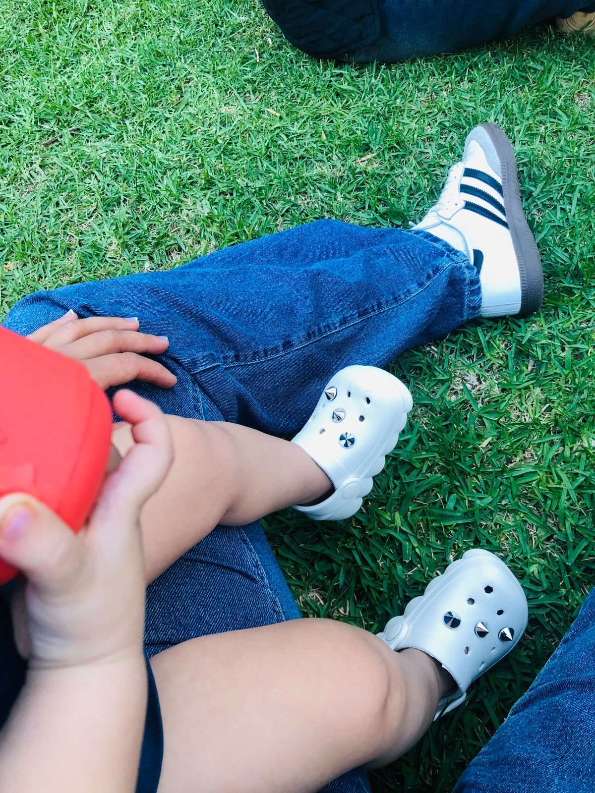 Un moment au calme sur l'herbe